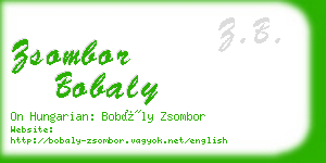 zsombor bobaly business card